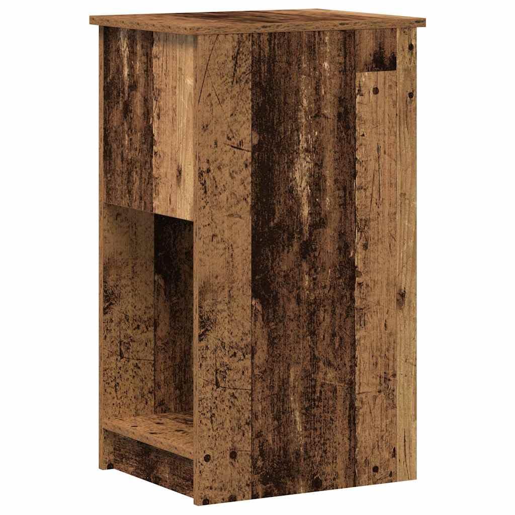 Hothingwell Supporto Torre Computer Legno Ingenierie 35x45x77 cm | Cassetto per caricabatterie, Ripiano per ufficio a casa, scomparto aperto, superficie liscia