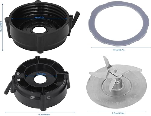 Miniatura 5 de Blender Piezas de repuesto Blender Ice Blade con base inferior y silicona O para sellado de aro Junta Accesorio forBlender 1200W