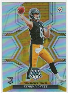 2022 Panini Mosaic Kenny Pickett Silver Prizm Refractor Rookie Card