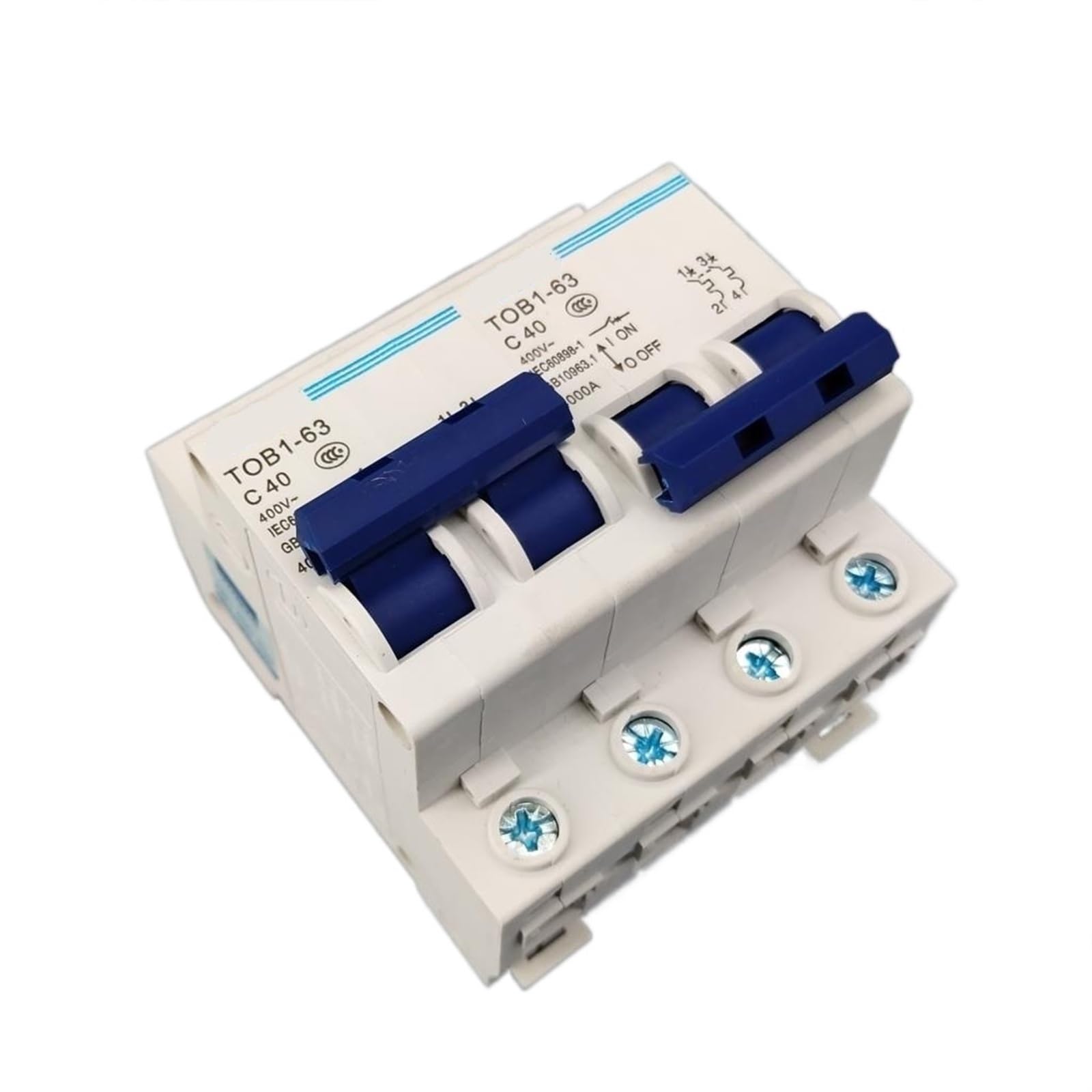 2P 40A MTS Manual Transfer Switch Circuit Breaker MCB 50HZ/60HZ 400~