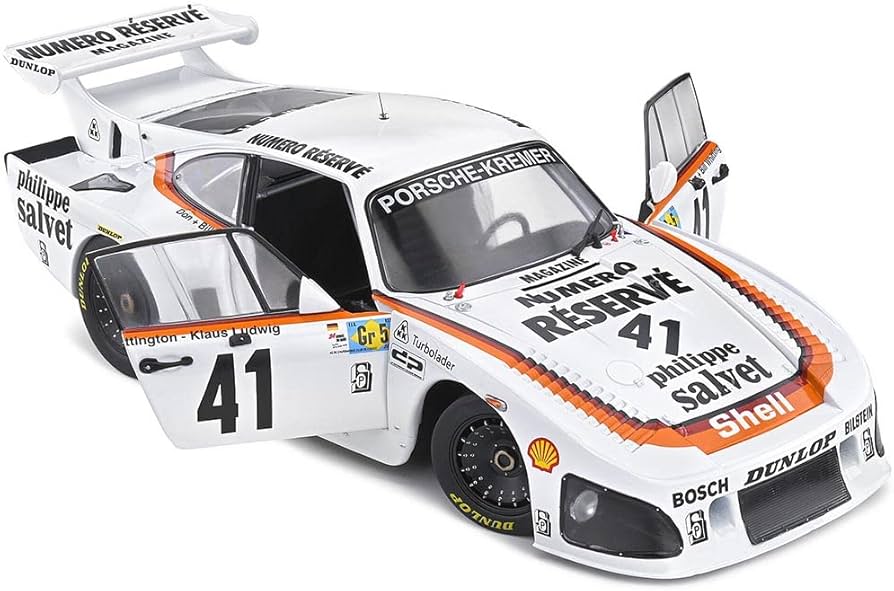 Amazon.com: Solido S1805404 1:18 Porsche 935 'Mobydick' 6h Mid