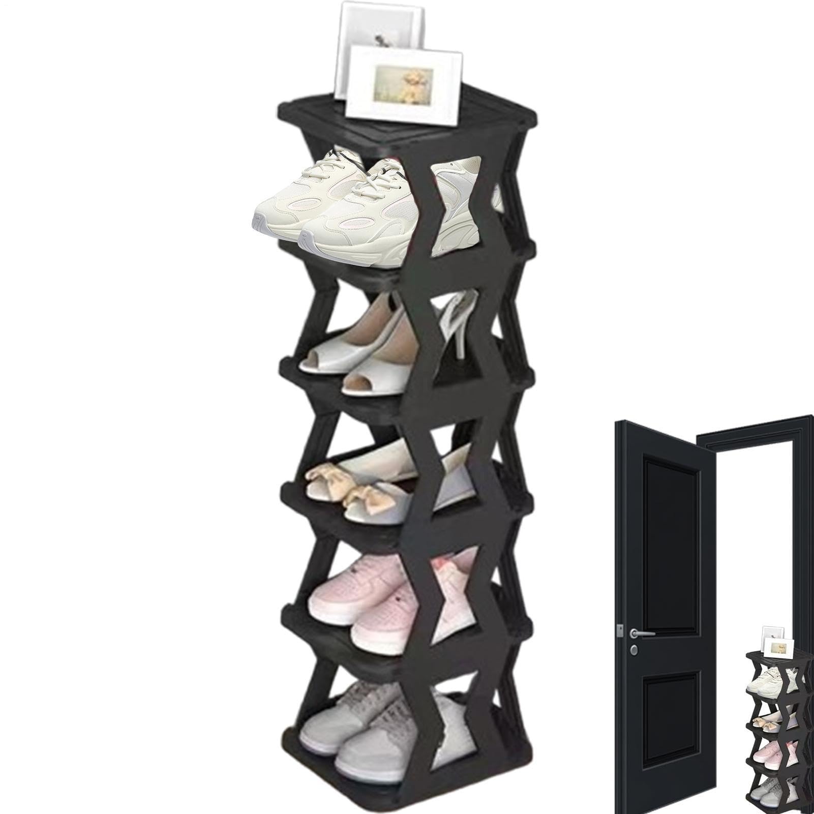 Organiseur de chaussures flexible pour optimiser l'espace de votre entrée