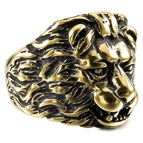 Uomo Anello - SODIAL(R) Uomo Acciaio Inossidabile