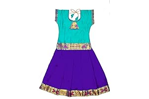 Exclusive Blouse Work Designs Pattu Kids Lehengas and Bollywood Designer Dresses