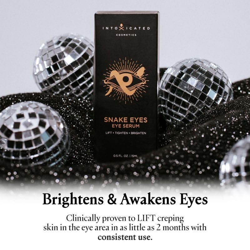 Intoxicated Cosmetics Snake Eyes Eye Serum 15 ml - Bakuchiol Under Eye Solution for Women and Men - Lift | Tighten | Brighten - Image 8