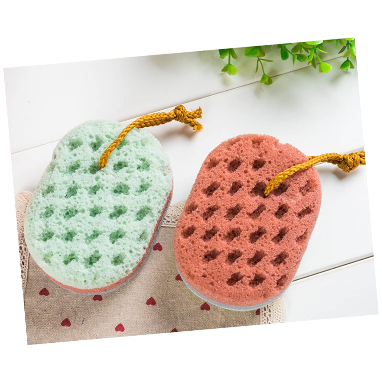 FRCOLOR 6piezas Esponjas De Marinas Macarons De Exfoliantes Para Cuerpo Para y
