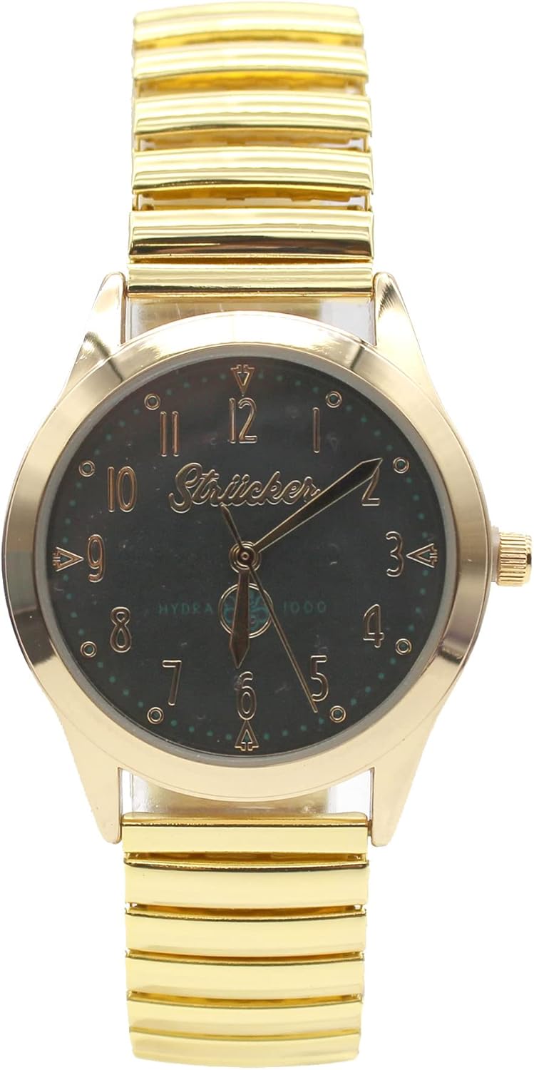 Accutime Kids Wandavision Analog Quartz Wrist Watch with Small Face, Gold Accents for Adult (WDV8000AZ)