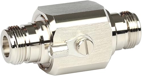 Miniatura 2 de Pararrayos N Hembra a Hembra 50 Ohm Protector contra sobretensiones relámpago con tubo de gas de 90 V DC-3GHz