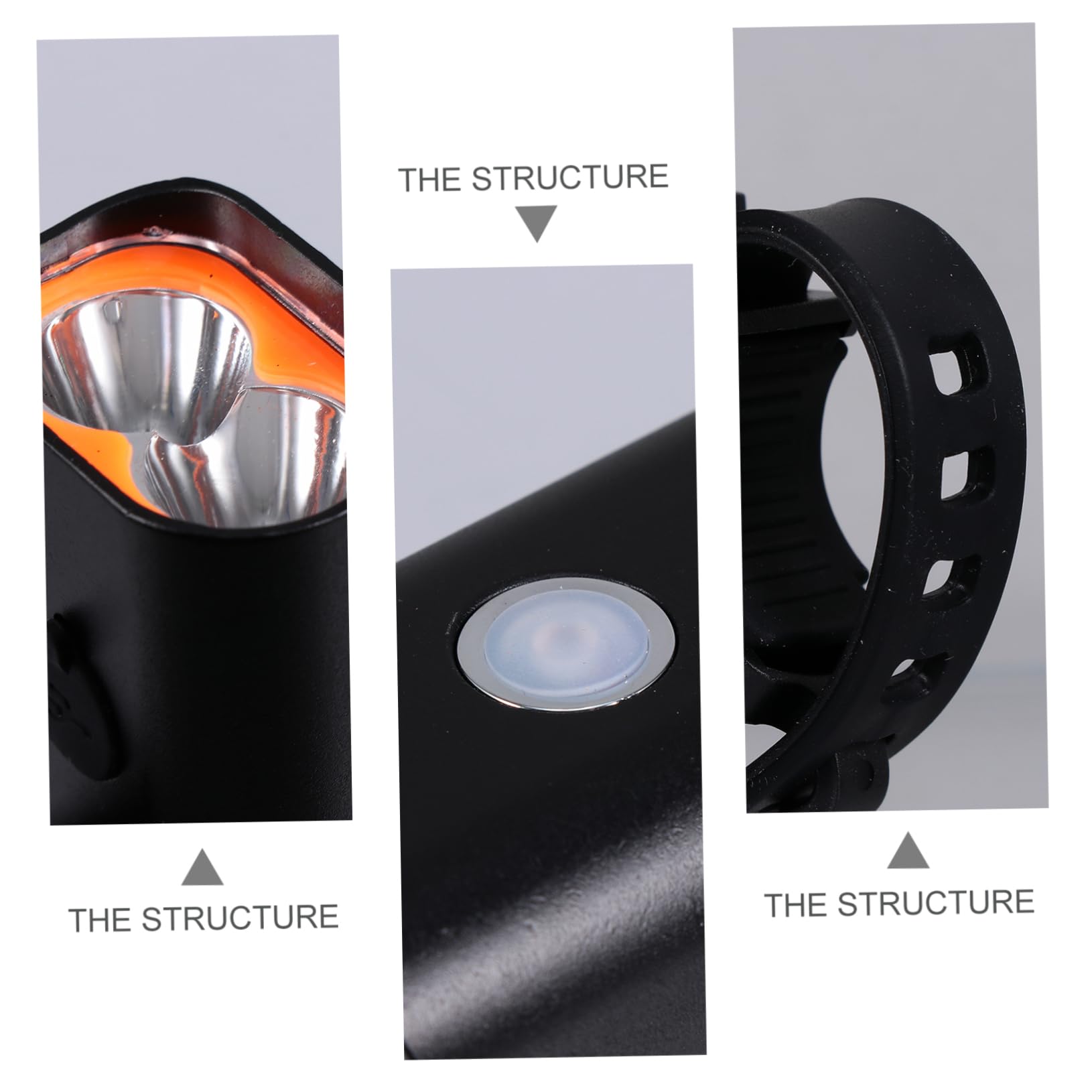 GALPADA Safety Headlamp 2000mah Bike Accessory Waterproof Front Light Scratchproof Heat Dissipation