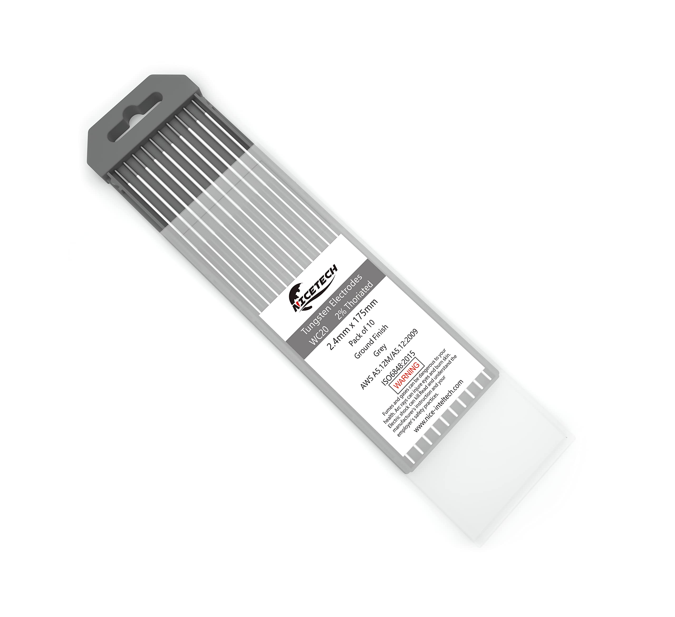 NICETECH TIG Welding Tungsten Electrodes 2% Ceriated 3/32