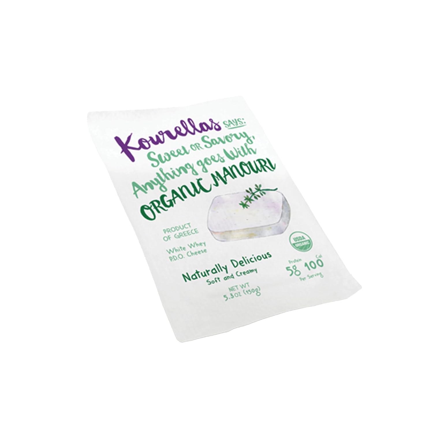 Kourellas Organic Manouri, 5.3OZ, 10 Pack