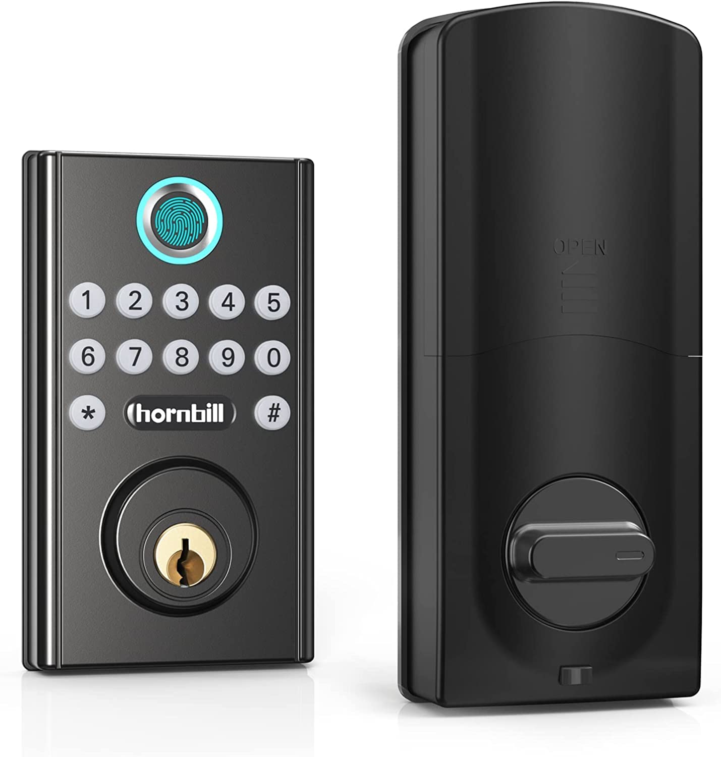 Buy Keyless Entry Door Lock, Hornbill Electronic Fingerprint Deadbolt
