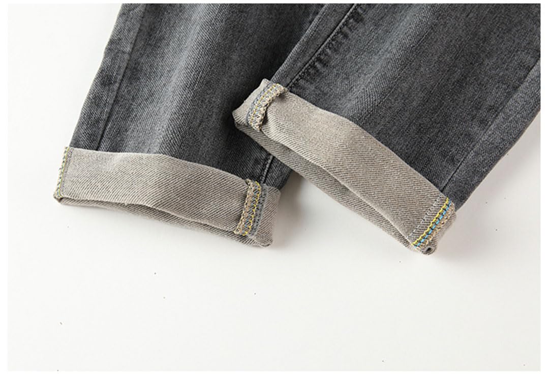 Vogrtcc Pantalones De Hombre Rectos Elásticos Business Regular Fit Jeans