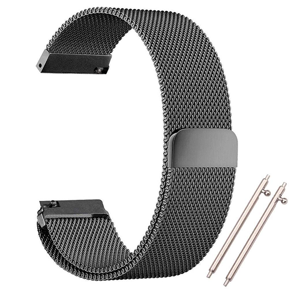 Bracciale in acciaio inossidabile con cinturino da orologio 16 18 20 22 24 mm Fibbia di chiusura magnetica dell'anello a rete
