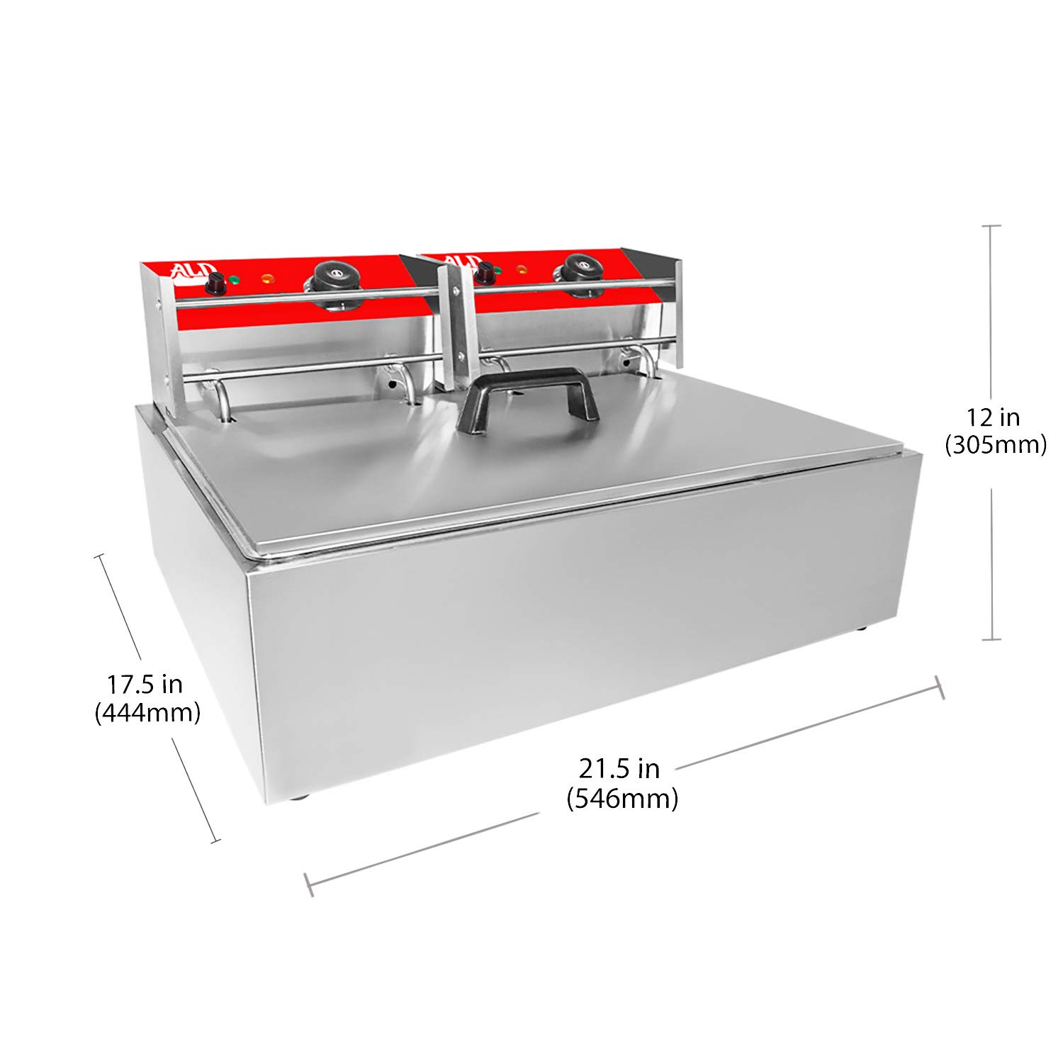 ALDKitchen Electric Deep Fryer | 1 & 2 Baskets | Frying Machine (1-Basket (6 L))