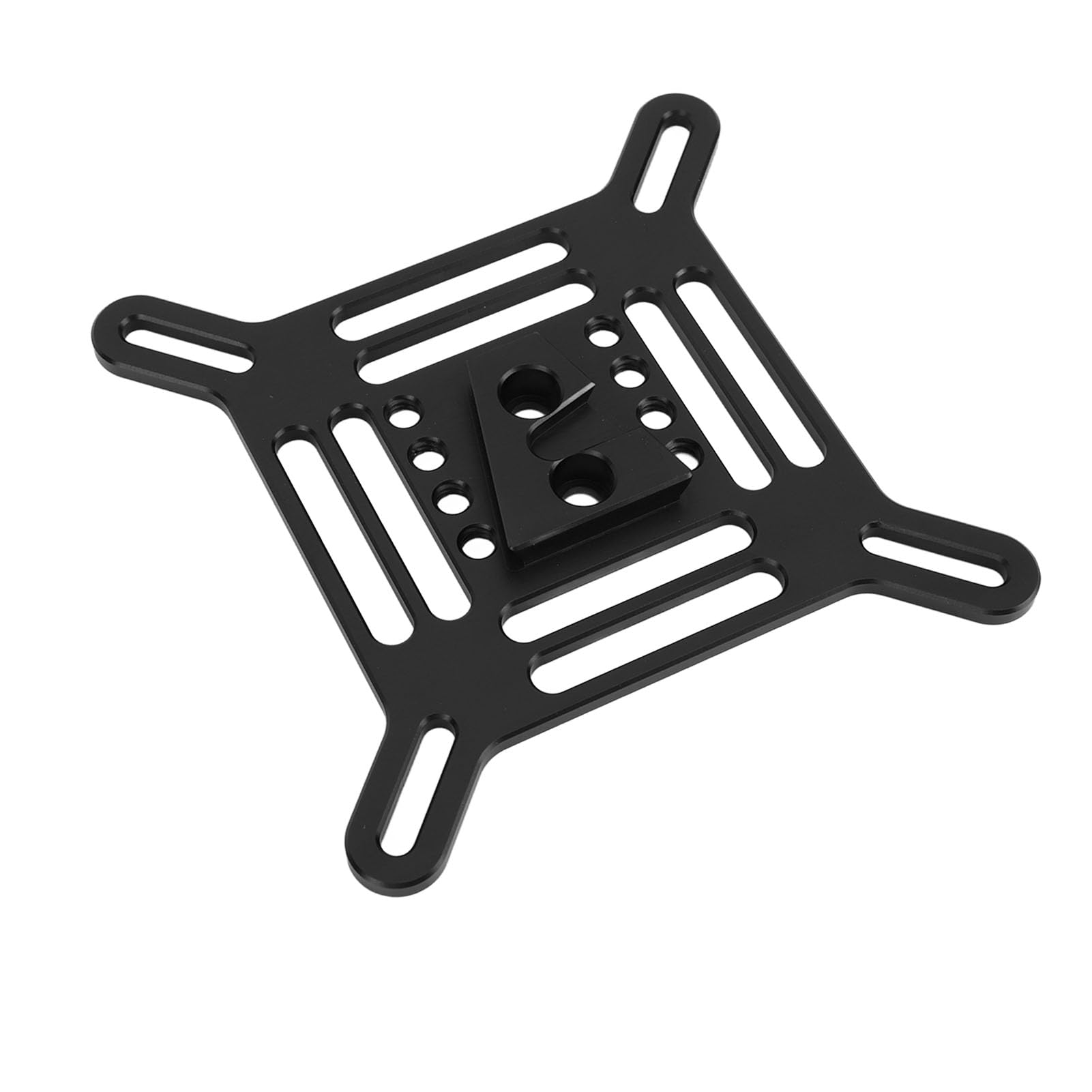 Jectse Vesa-Adapterplatte, Kamerakäfig, Vesa-Montageplatte aus Aluminium, Vielseitig Einsetzbar, Weit Verbreitet für Overhead-Aufnahmen
