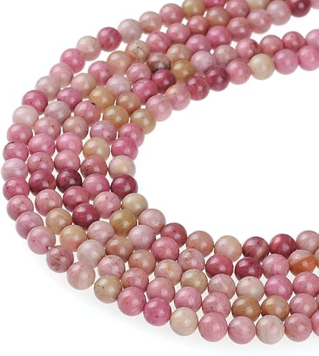 Miniatura 44 de Cuentas redondas sueltas de larimar natural de 0.394 pulgadas (0.394 in), pulsera de piedra de cristal, accesorios para collares, manualidades