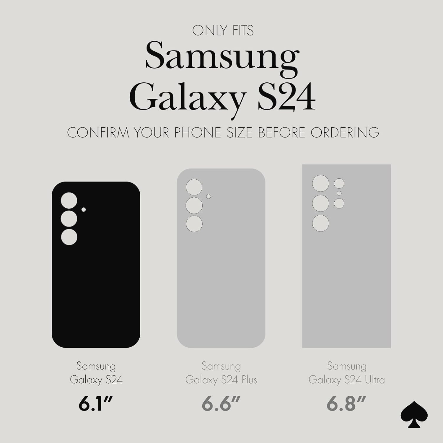 Kate Spade New York Samsung Galaxy S24 Case, Compatible with Wireless Charging - Scattered Flowers