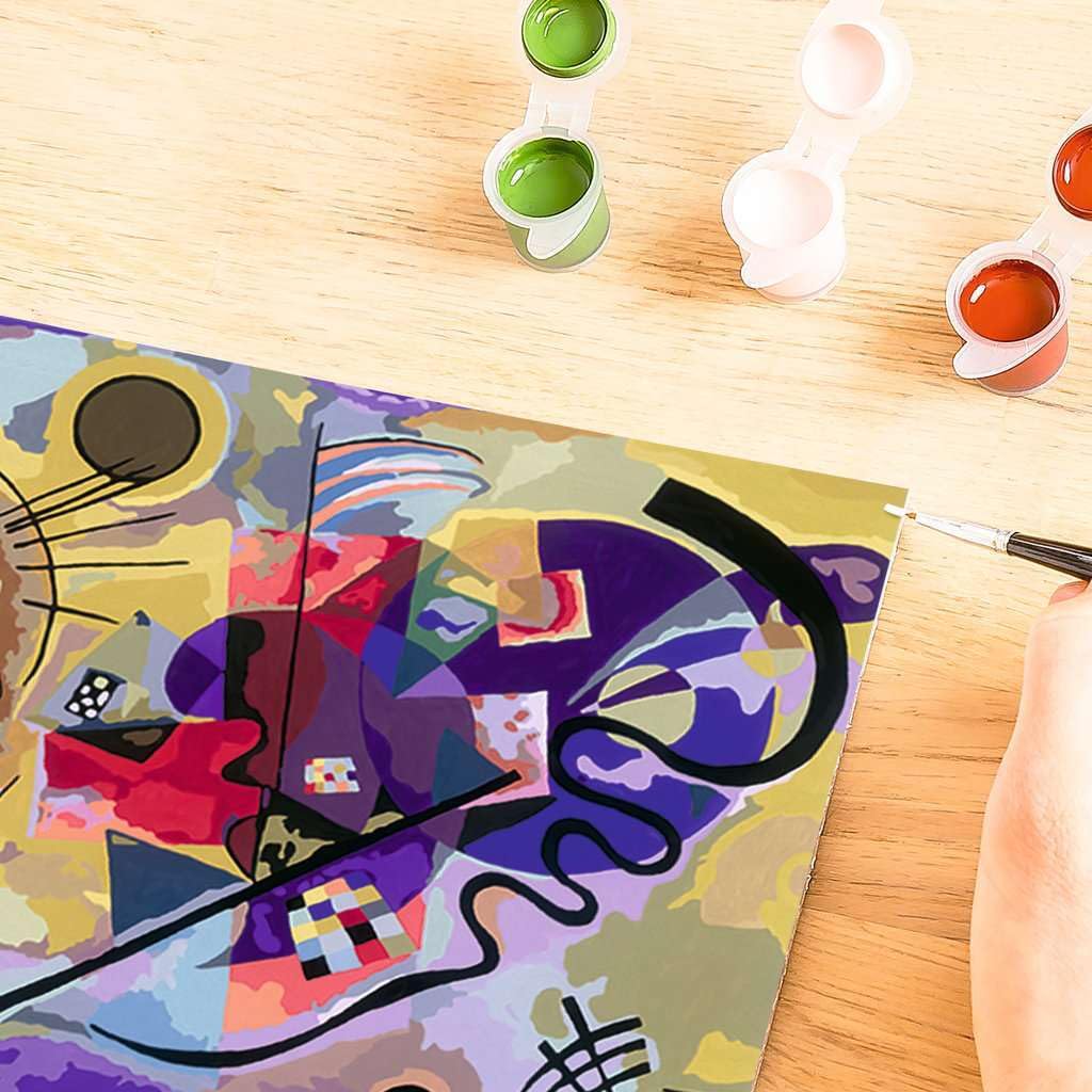 Ravensburger CreArt: Kannsky Giallo, Rosso, Blu – Dipingere con i Numeri Adulti, Attività Creativa e Rilassante, Kit Pittura con Pennello e Colori Inclusi, 30 x 40 cm, Idee Regalo