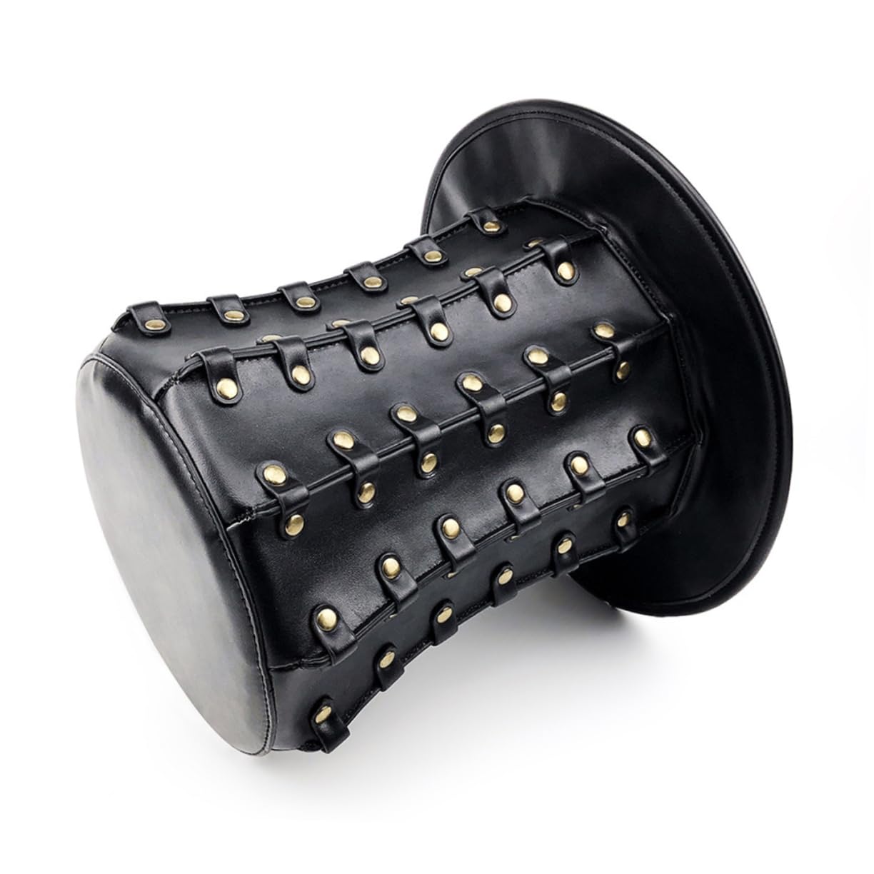 Cabilock Sombrero de Copa Estilo Punk Remaches Tocado para Fiestas Accesorios de Halloween para Hombres y Mujeres para Eventos Temáticos