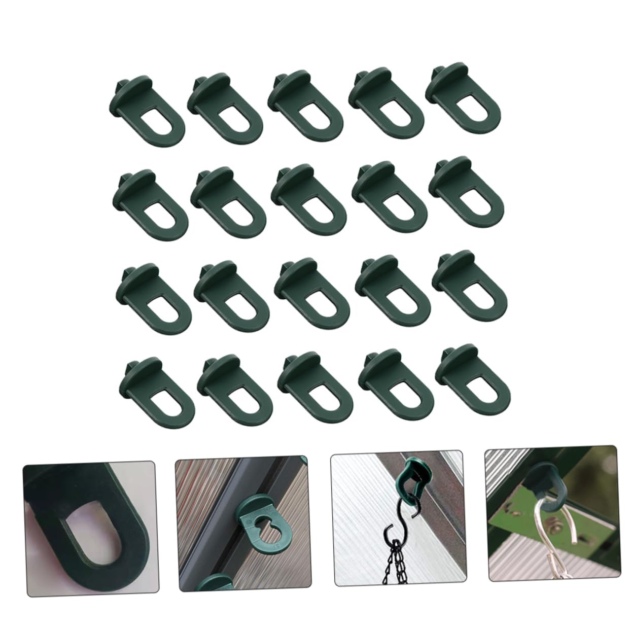 Toyvian 3 Ensembles Crochets pour Pots De Fleurs Suspendus Crochets pour Paniers Suspendus Supports pour Plantes Crochets De Suspension pour Pots De Fleurs 20 pièces * 3