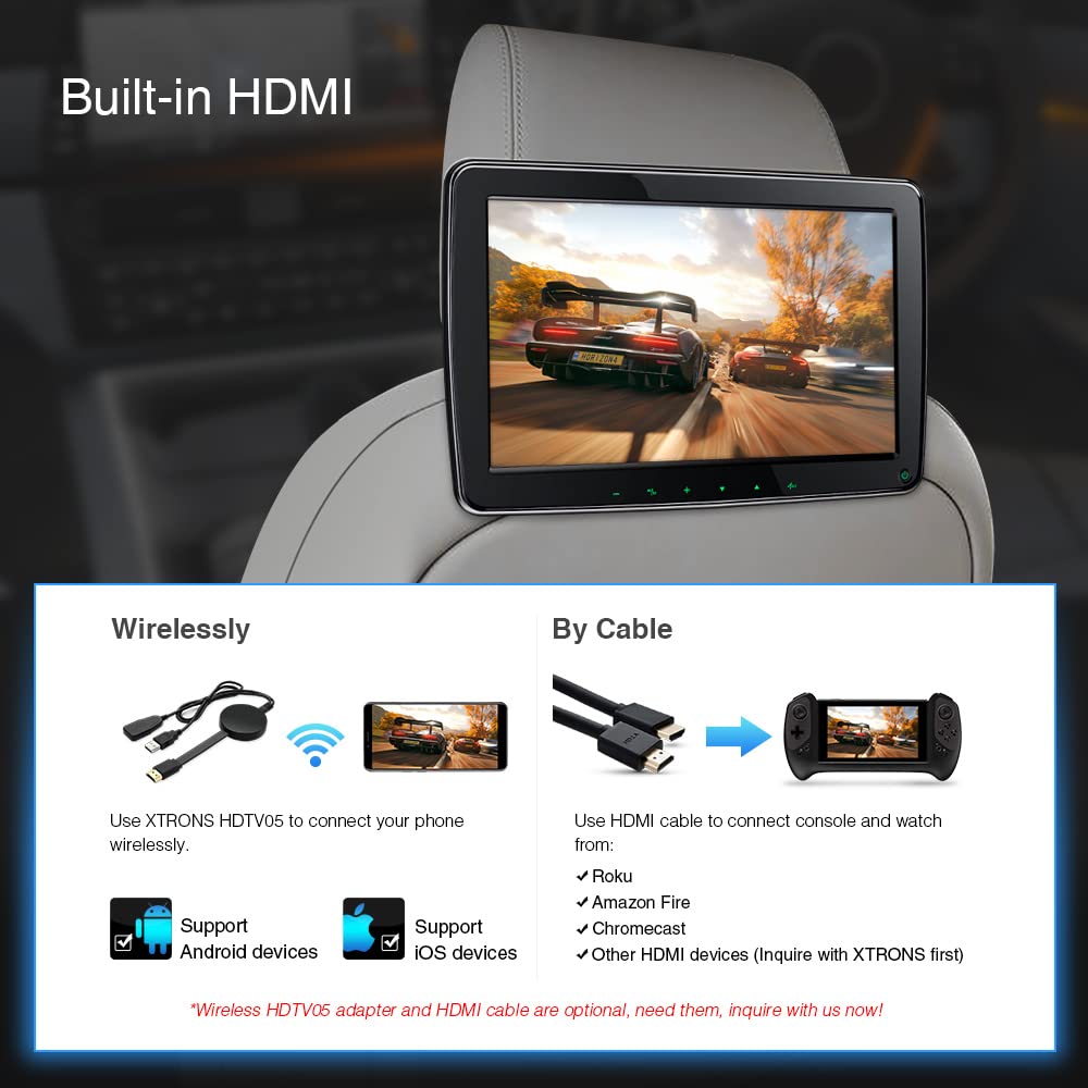 Amazon.co.jp: XTRONS 11.6インチ 車用ヘッドレストマウントモニター