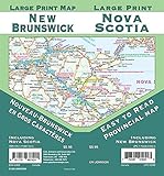 New Brunswick / Nova Scotia Large Print, Nova Scotia Provincial Map