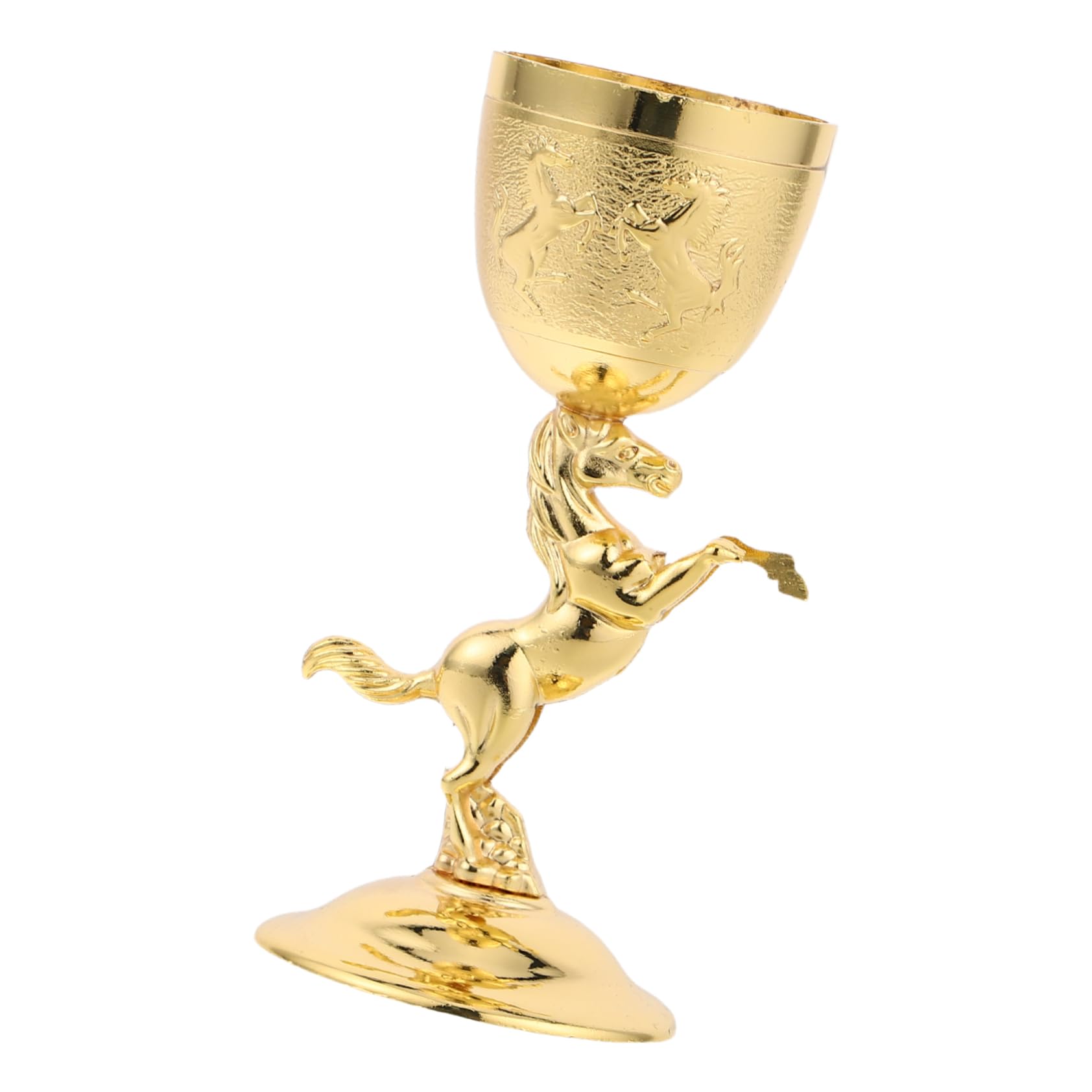 Cabilock Vintage Horse Design Goblet Mongolian Craftsmanship Elegant Drinking Cup for Weddings and Home Decor Retro Liquor and Tea Use Reusable Item