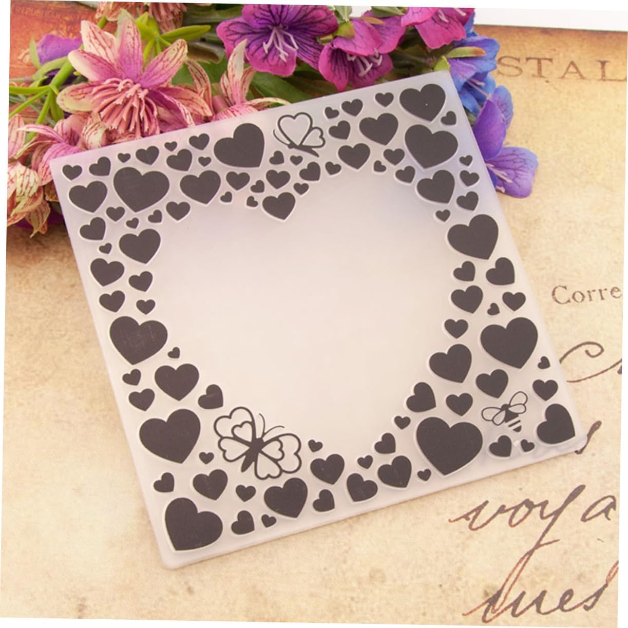Creative DIY Heart Embossing Template Stencil Folder for Scrapbooking Photo Album Decoration and Paper Crafting Durable Cutting Dies for Easy Use