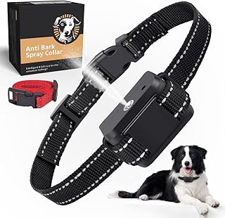Citronella Bark Collar Citronella Dog Collar for Barking Citronella Barking Collar Spray Bark Collar for Large Dog Adjustable Sensitivity Volume Stop Dog Barking Collar Automatic Anti Bark for Dogs