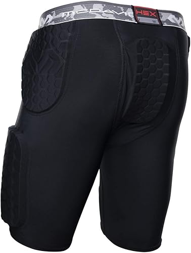 Miniatura 2 de McDavid Pantalones cortos de compresión acolchados con almohadillas. Cadera, coxis, muslos