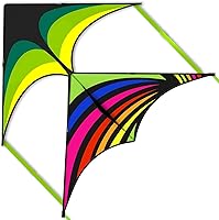 Vista 15 de Mint's Colorful Life - Cometa Delta para niños y adultos, cometa extremadamente fácil de volar, las mejores cometas para principiantes