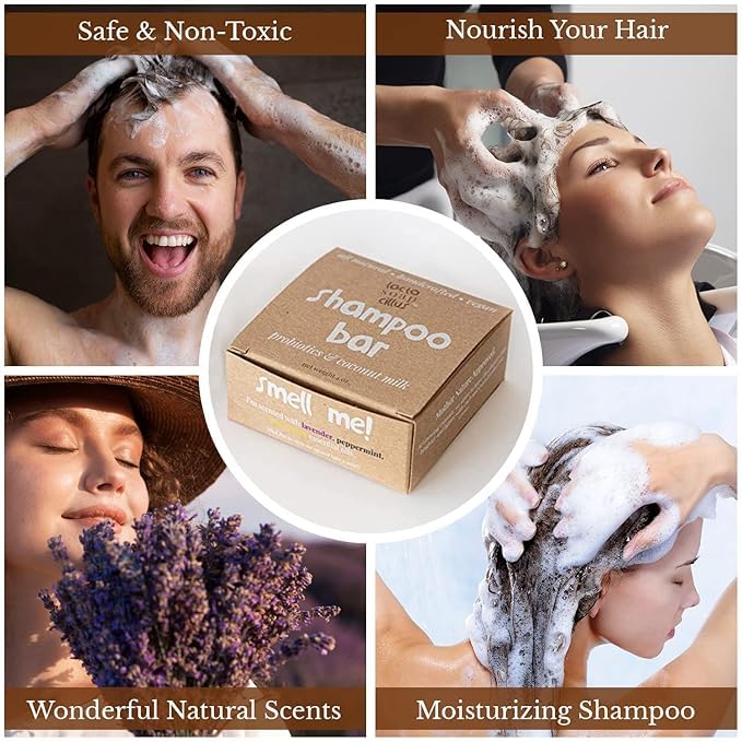 Miniatura 7 de Barras de champú orgánico para promover el crecimiento saludable del cabello, champú hidratante para todo el cabello, ideal para hombres, mujeres y