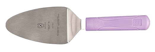 Mercer Culinary Millennia Pie Server/Spatula with Purple Handle, 5-Inch x 3-Inch