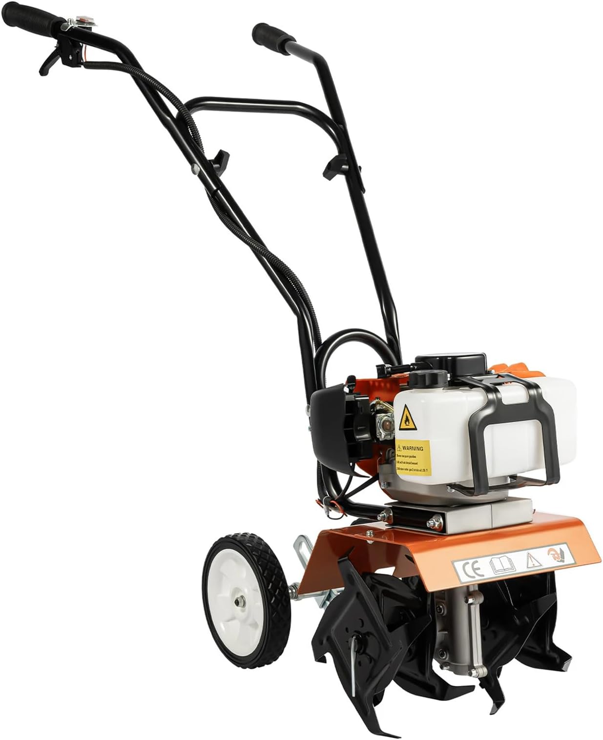 Neptune Simplify Farming NC-52B Mini Tiller 52CC 2HP Powerful 2Stroke Petrol Engine with High Carbon Steel Blade, Cultivator, Rotavator, Weeder | Working Width 25CM, Depth 10CM | Ideal for Agriculture