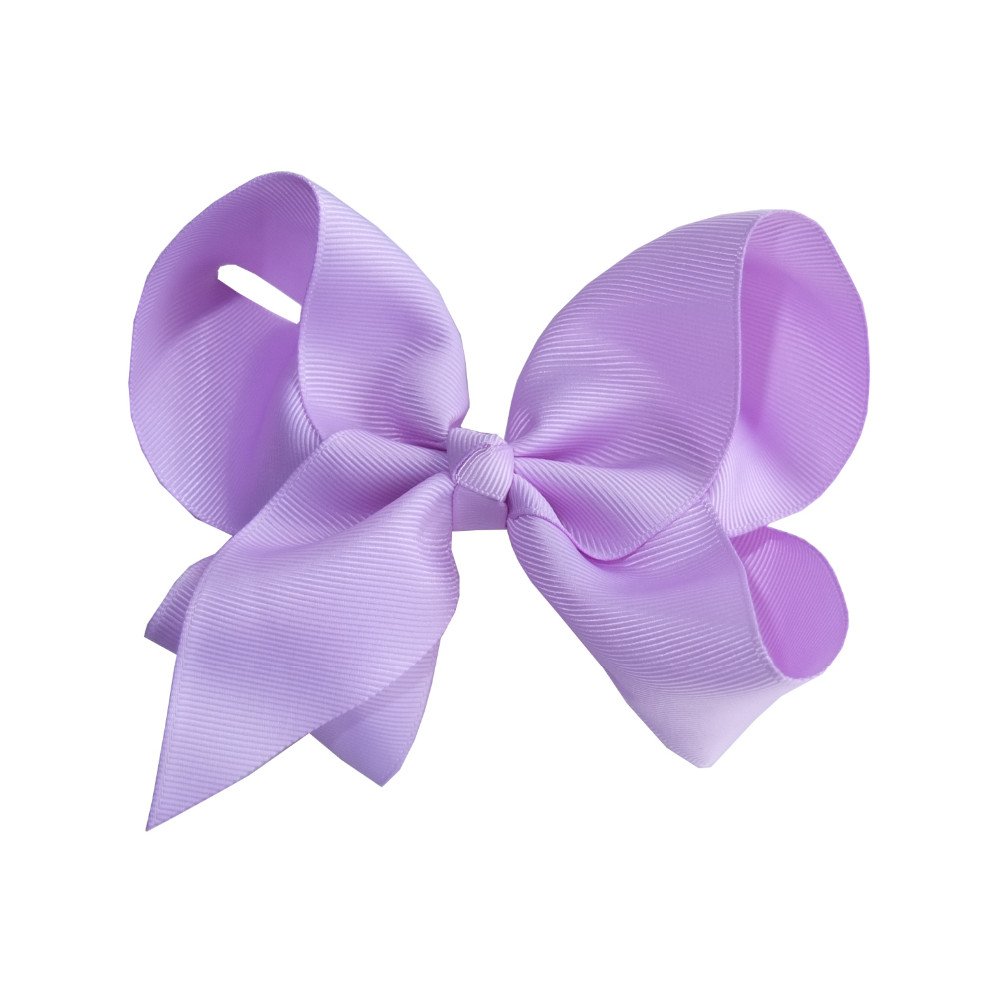 Aka Girls Lilac 6" Big Bow Hairpins Hair Clips For Children Kids Hair Handmade Alligator Clips Accessories (Lilac)