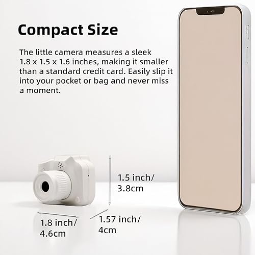 Miniatura 3 de Llavero mini cámara, mini cámara digital retro, cámara Y2K, lente gran angular, pantalla LCD de 1.4 pulgadas, 32 GB incluidos, fotos nostálgicas,