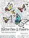 Adult Coloring Book: Butterflies and Flowers :  Stress Relieving Patterns (Volume 7)