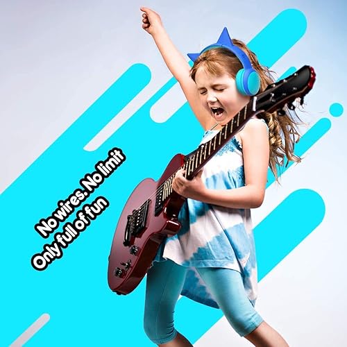 Miniatura 8 de gorsun Auriculares Bluetooth para niños con micrófono, auriculares inalámbricos para niños con volumen de 85 dB de protección auditiva limitada,