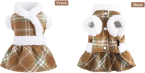 Miniatura 7 de Vestido de Navidad para perro, ropa de invierno para perros pequeños, suéteres para perros, vestidos de otoño para perro, ropa para Chihuahua,