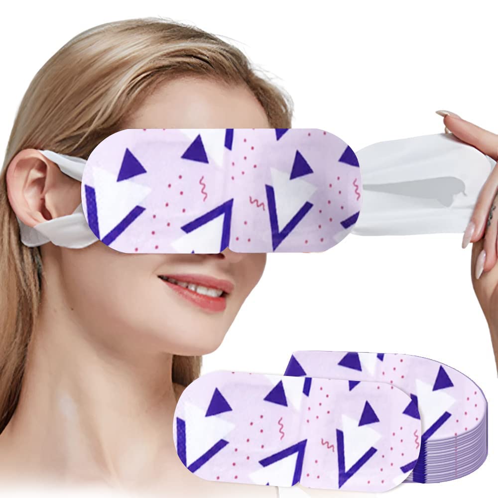 LEVGLAKE 10-Pack Steam Eye Mask, Dark Circles, Work Fatigue, Sleep Eye Mask, Puffy Eye Mask for Soothing Headache Reliefing Eye Fatigue