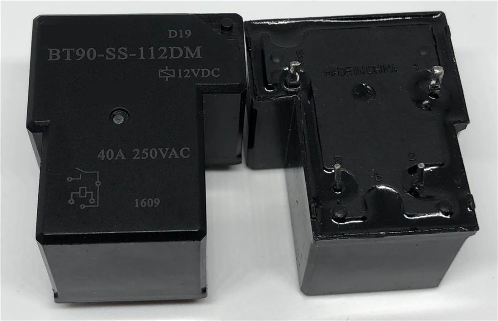 Relais 4 broches BT90-SS-112DM 12V 30A pour circuit imprimé automobile - 3