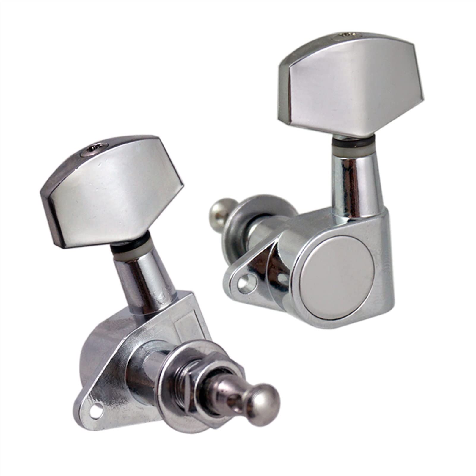 Cheville d'accord corde guitare Alliage De Zinc Joint Square Bouton String Tuning Tuner Pour Guitare Électrique 3R3L
