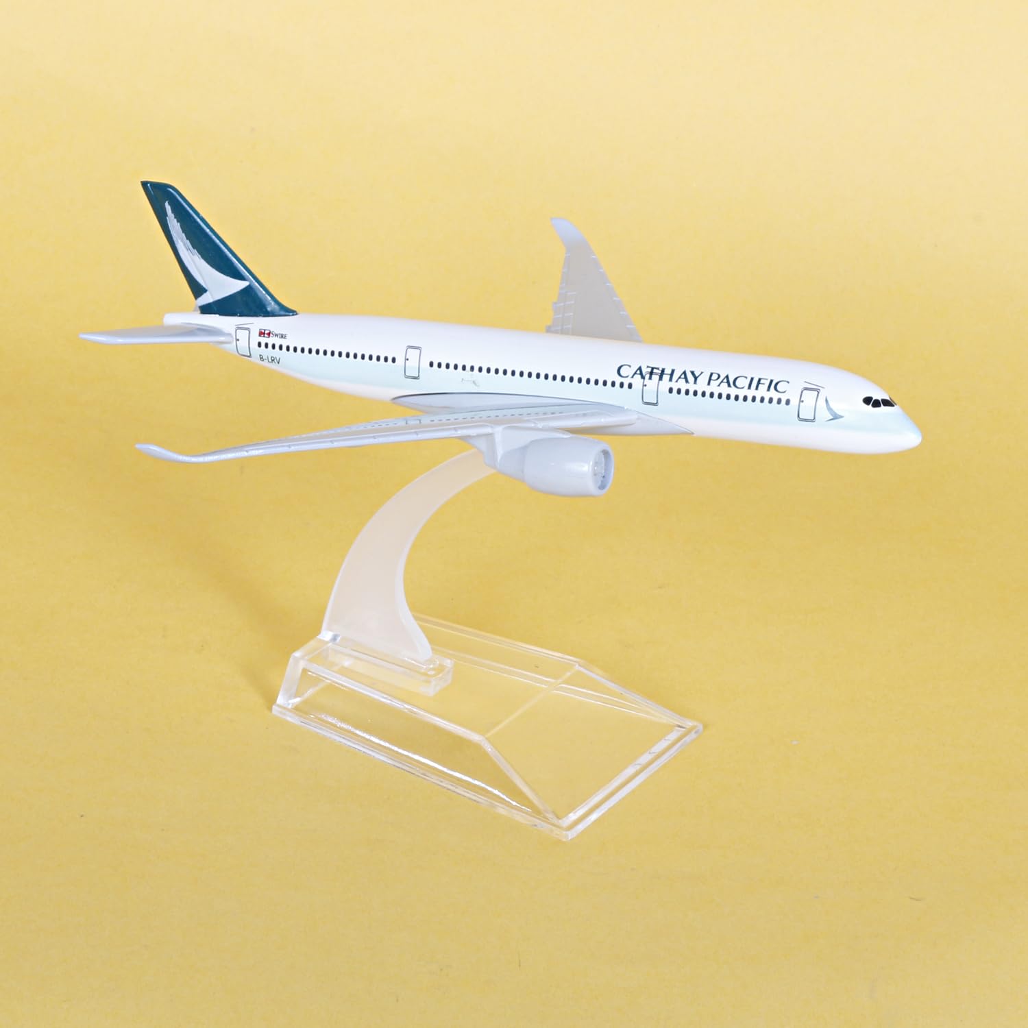 Aeroplane for Kids Cathay Pacific Airlines Die Cast Metal Model | 16 CM Scale Airplane Toy with Stand | Collectible Aircraft Replica for Aviation Lovers, Travel Enthusiasts and Home Decor