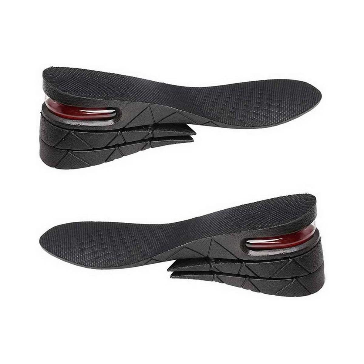 Height Increase Insole Full Length Comfort Lifts/Heel Inserts -2.76 Inch Taller, Black