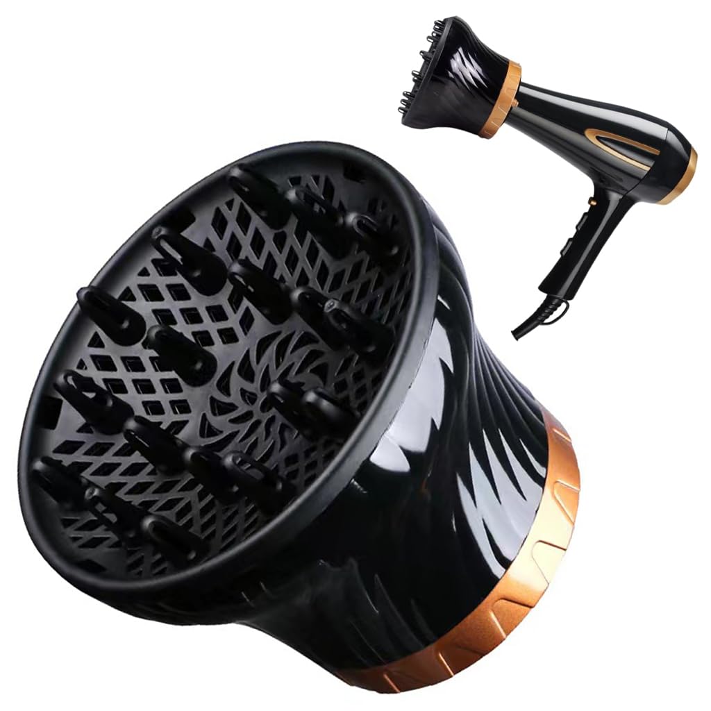 MAYCREATE® Curly Hair Diffuser for Hair Dryer,Heat-Resistant,Adaptable Clip-On Blow Dryer Diffuser Universal Styling Attachment Volumizing for Curly Boosting Volume-image-30
