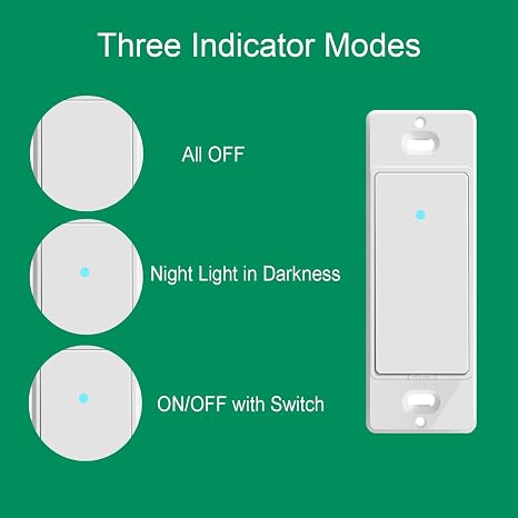 Black Smart Switch by Martin Jerry | 2 Pack Smart Light Switch Compatible with Alexa and Work with Google Home, 2.4G WiFi Smart Home Devices and Needs Neutral Wires