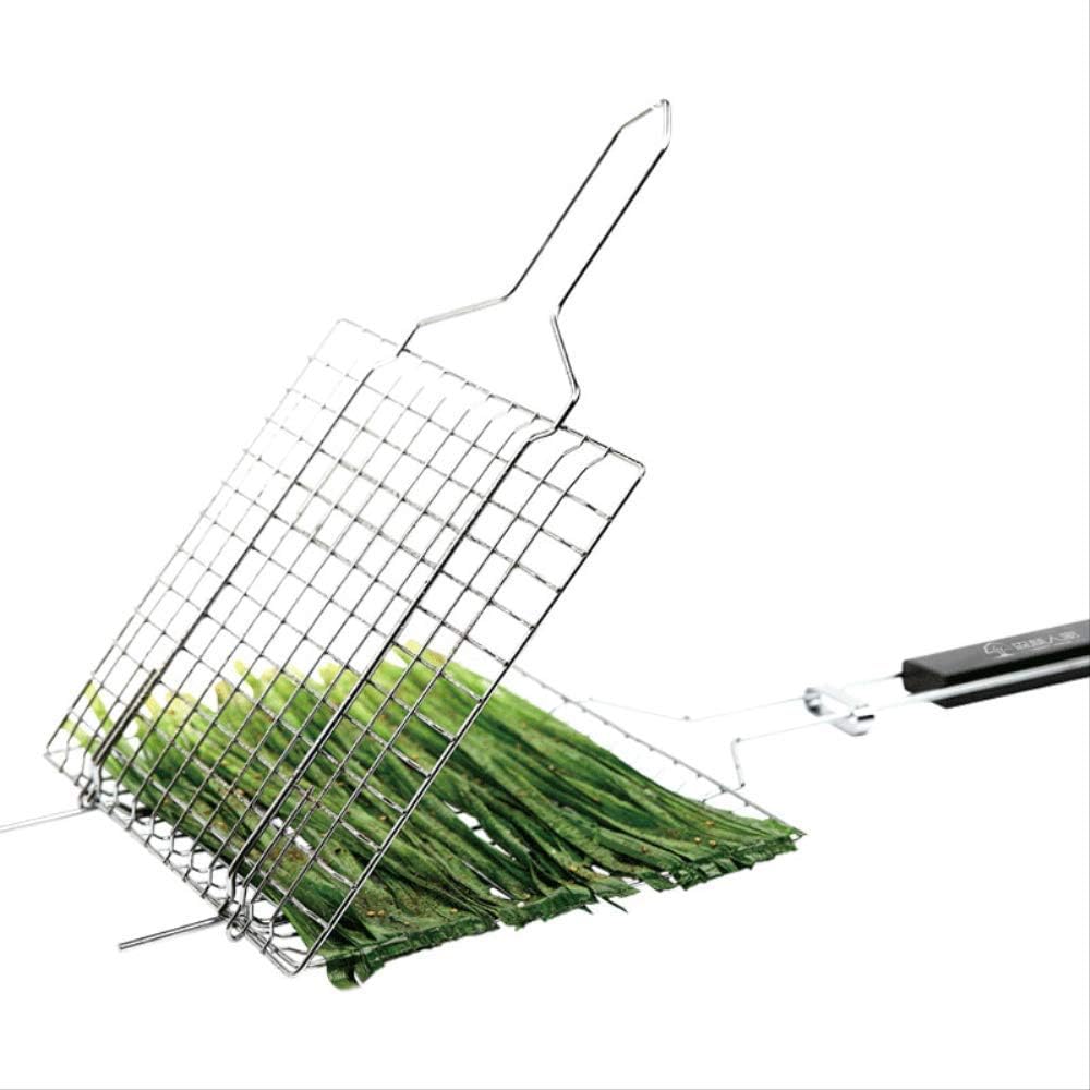 Fish Grill Basket, BBQ Grill Basket, BBQ Tools Grill Fish Clip Class Stainless Steel Accessories Household Caliper BBQ