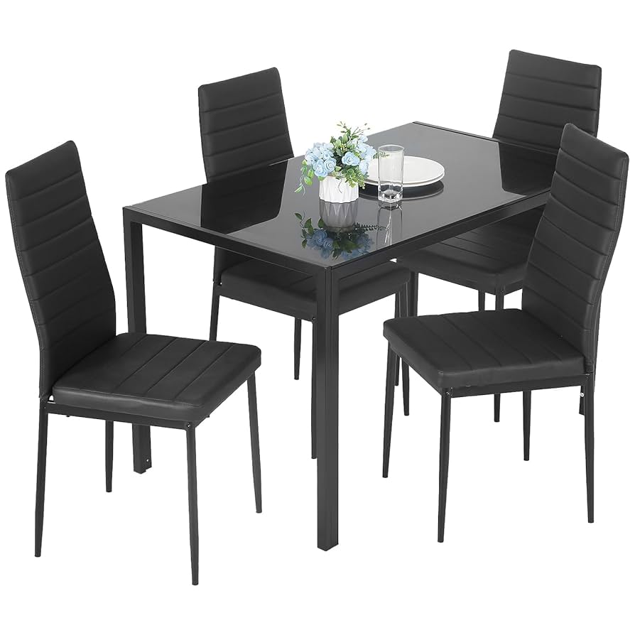 Amazon.com - Ruesleag Dining Table Set 5-Piece Dining Room