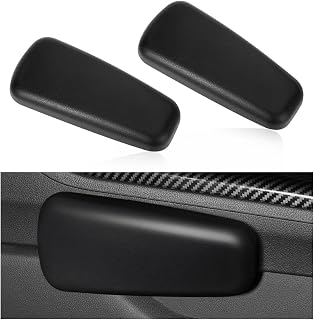 2 PCS Car Elbow Pad Arm Rest, Auto Armrest Cushion Relieves Elbow Fatigue, Automotive Door Armrest Protective Pads Suitable for Most Vehicles, Universal Car Accessories (Black)